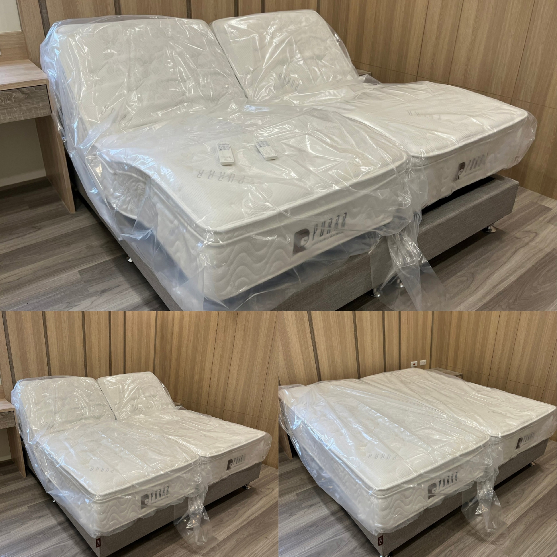 桃園市楊梅區/好眠電動床墊/日式床箱(有抽屜)