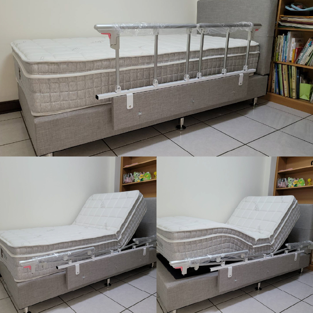 彰化秀水鄉/冰纖電動床墊 傢式床架組 扶手
