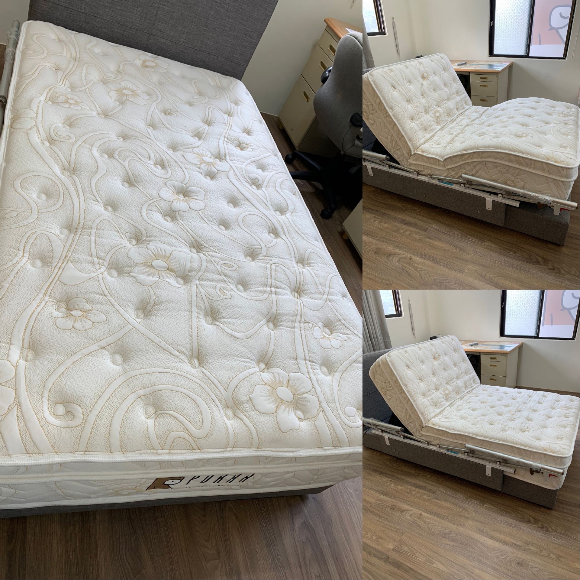 新北市金山區/好眠電動床墊/傢式床頭組