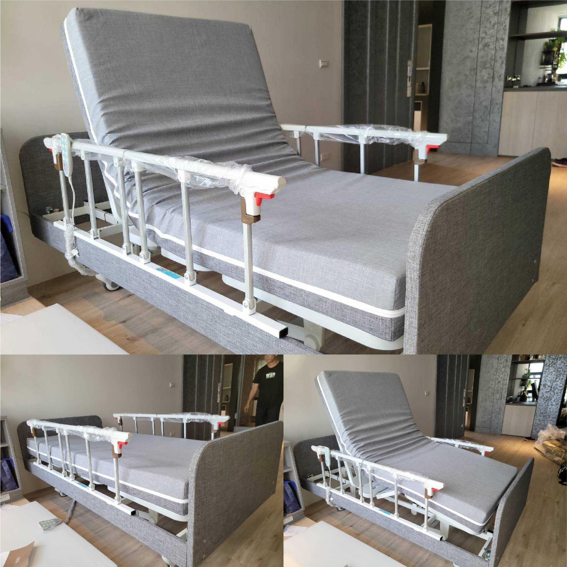 台北市北投區/三馬達醫療床/照護釋壓床墊