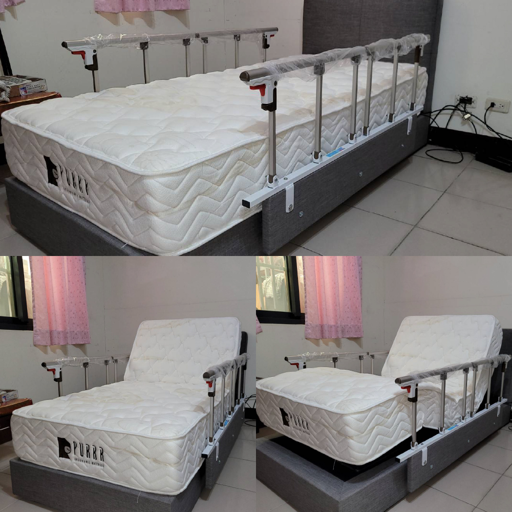 苗栗獅潭鄉/舒眠電動床墊 傢式床架組 扶手