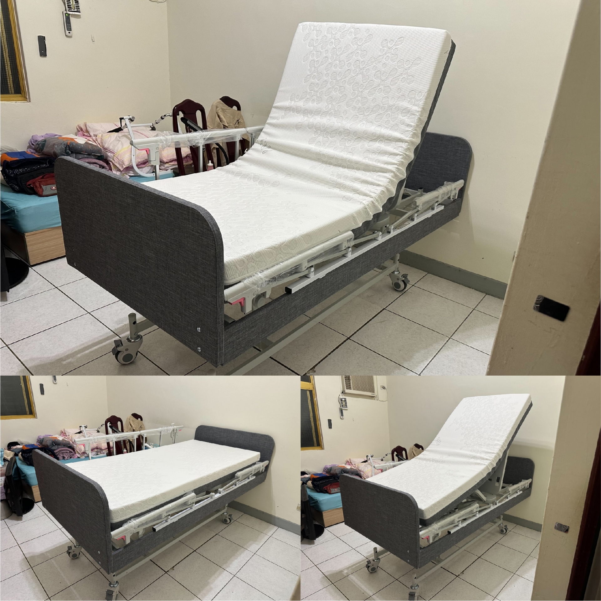 新北市樹林區/三馬達照護床/高彈力床墊