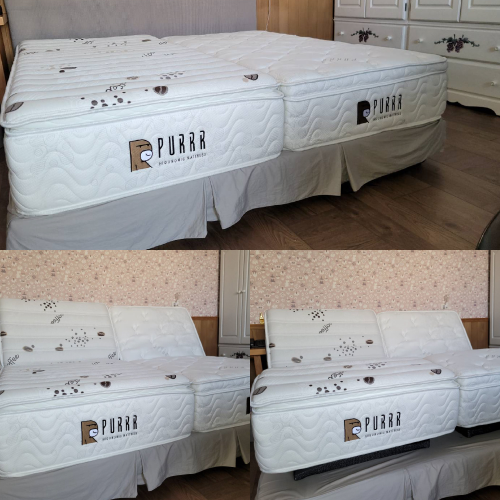 澎湖馬公市/咖啡電動床墊 乳膠電動床墊