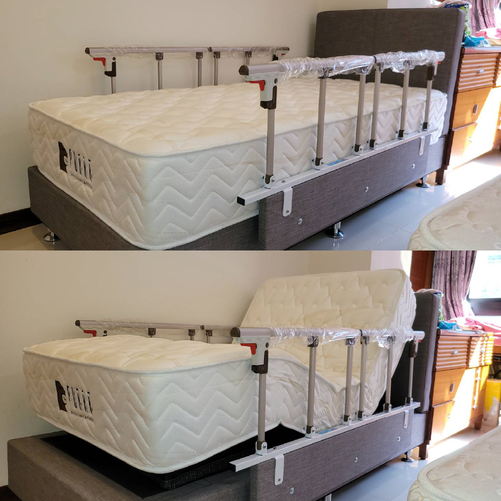 彰化竹塘鄉/舒眠電動床墊 傢式床架組 扶手