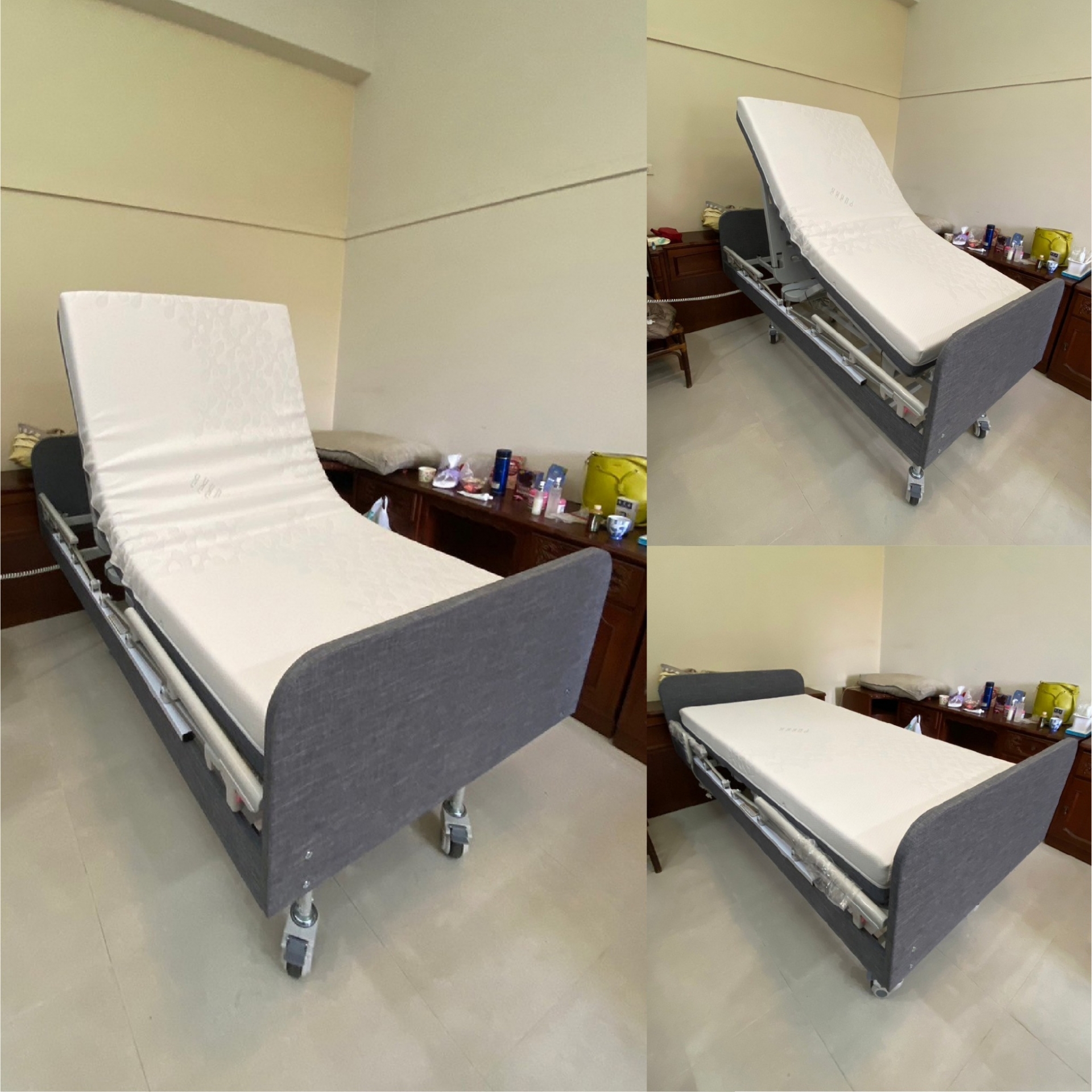 台南市新市區/三馬達照護床/高彈力床墊