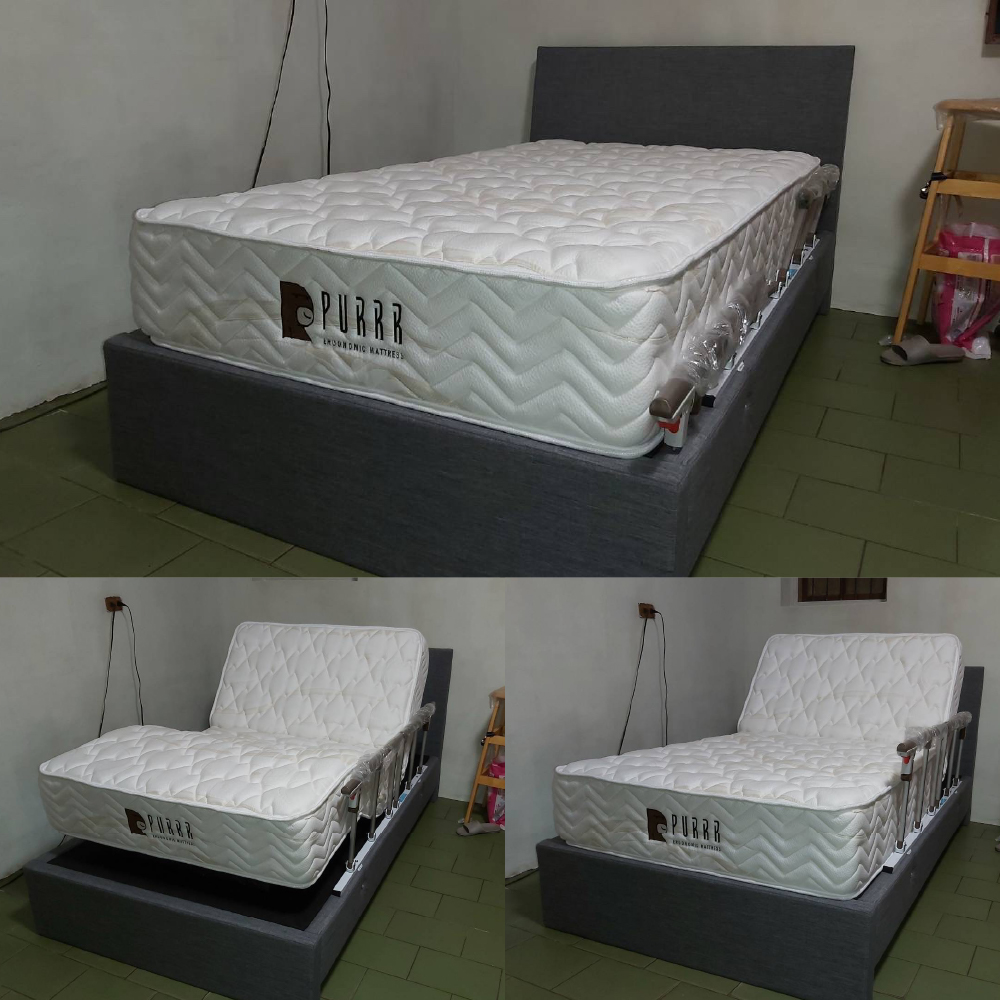 新竹竹北市/舒眠電動床墊/特式床架/扶手