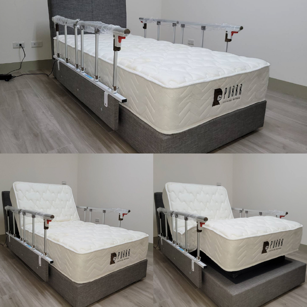 桃園平鎮區/舒眠電動床墊/傢式床架/扶手
