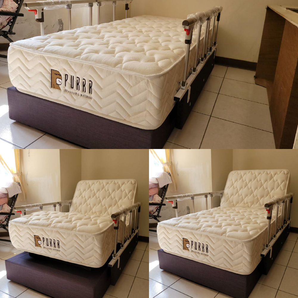 宜蘭員山鄉/舒眠電動床墊/日式床架/扶手
