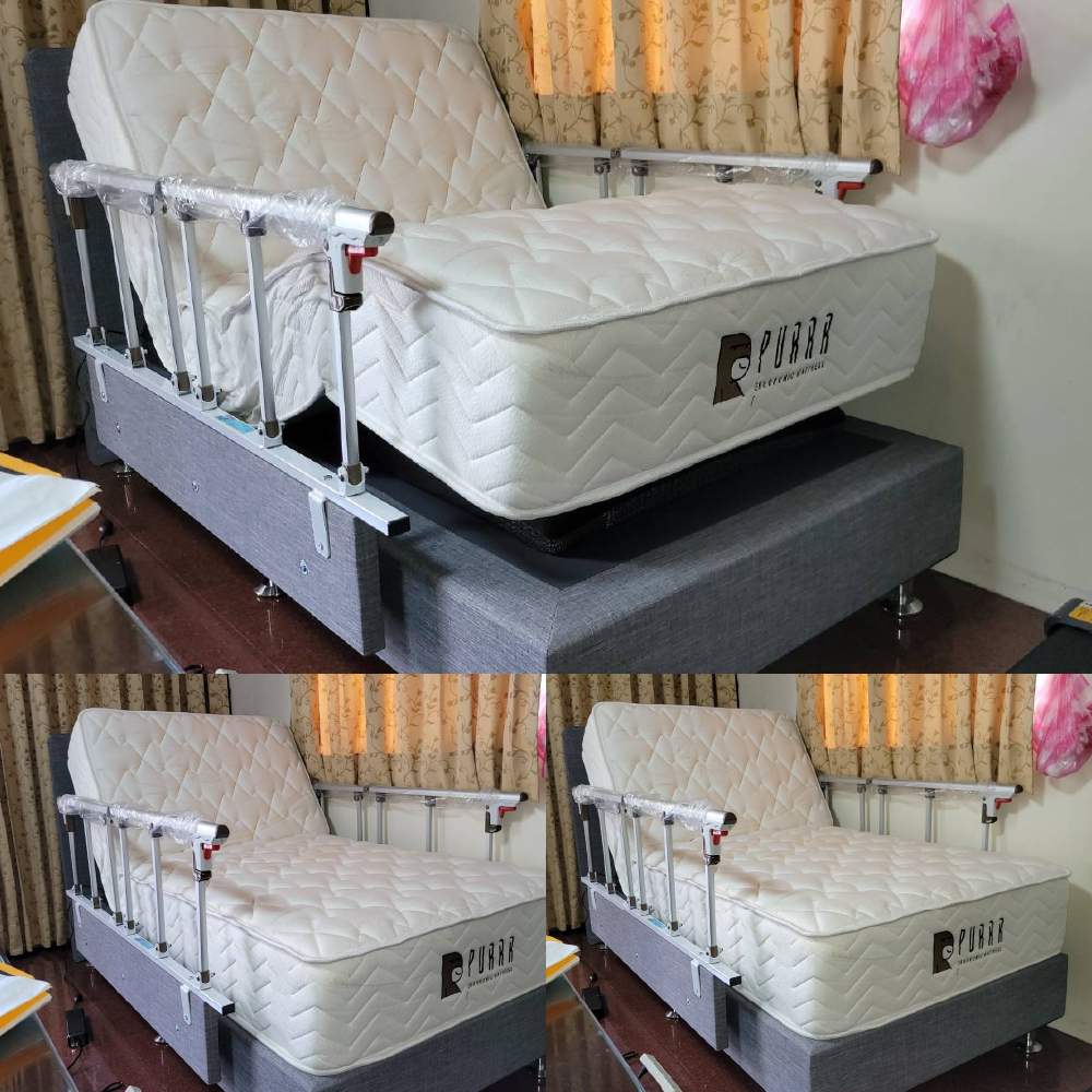 高雄內門區/舒眠電動床墊/照護床架組