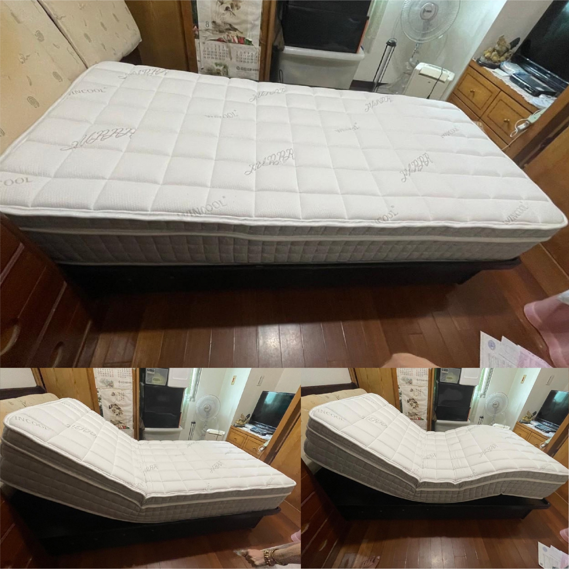 新北市新店區/張○○/冰纖電動床墊