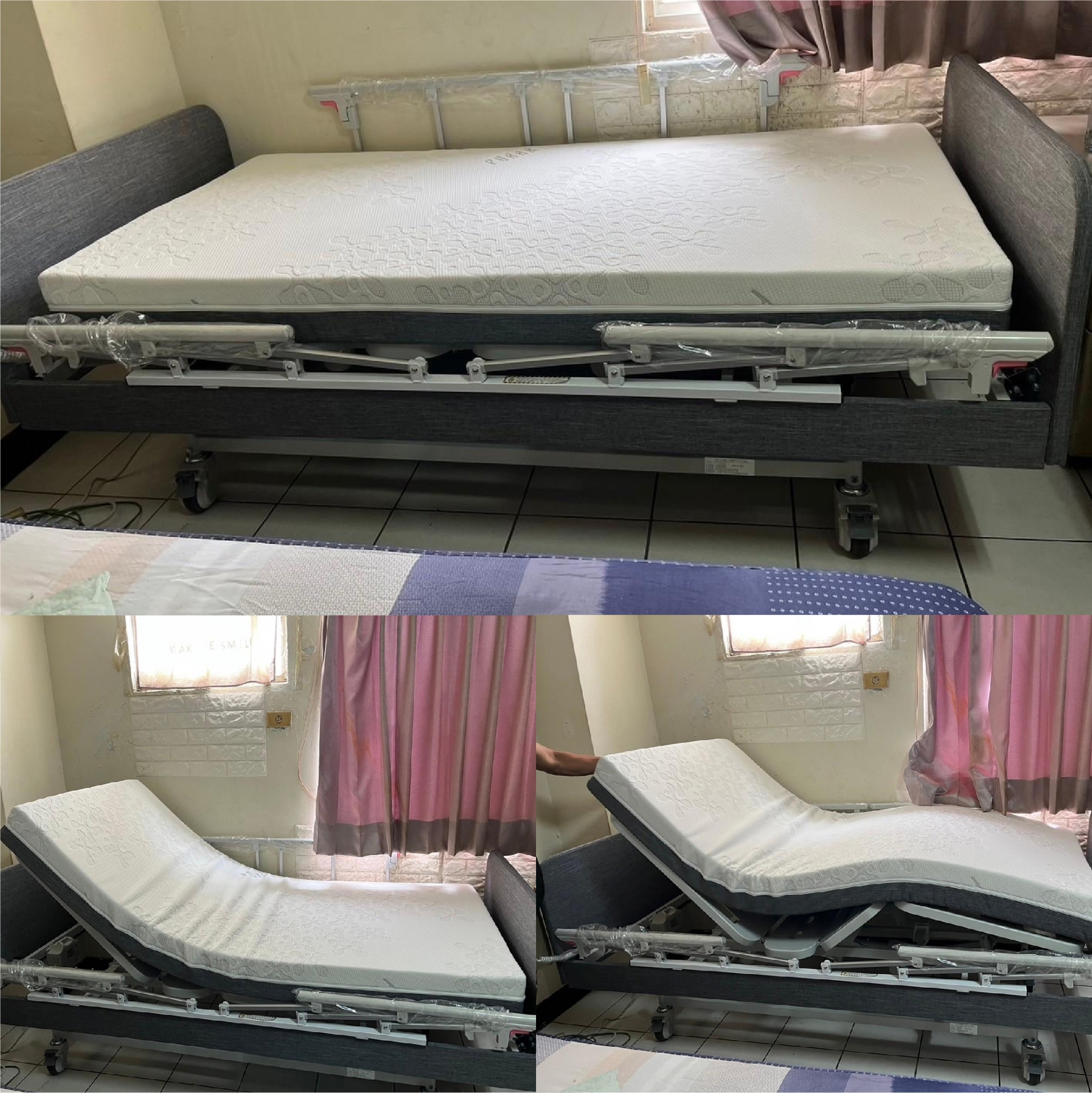 台中市西屯區/黃○○/三馬達照護床/高彈力床墊