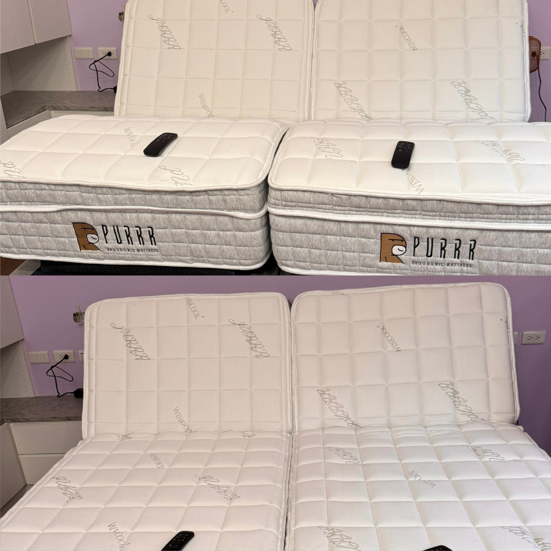 新竹北區/羅○○/冰纖電動床墊/傢式床頭組/防水保潔墊/涼被/涼感枕套