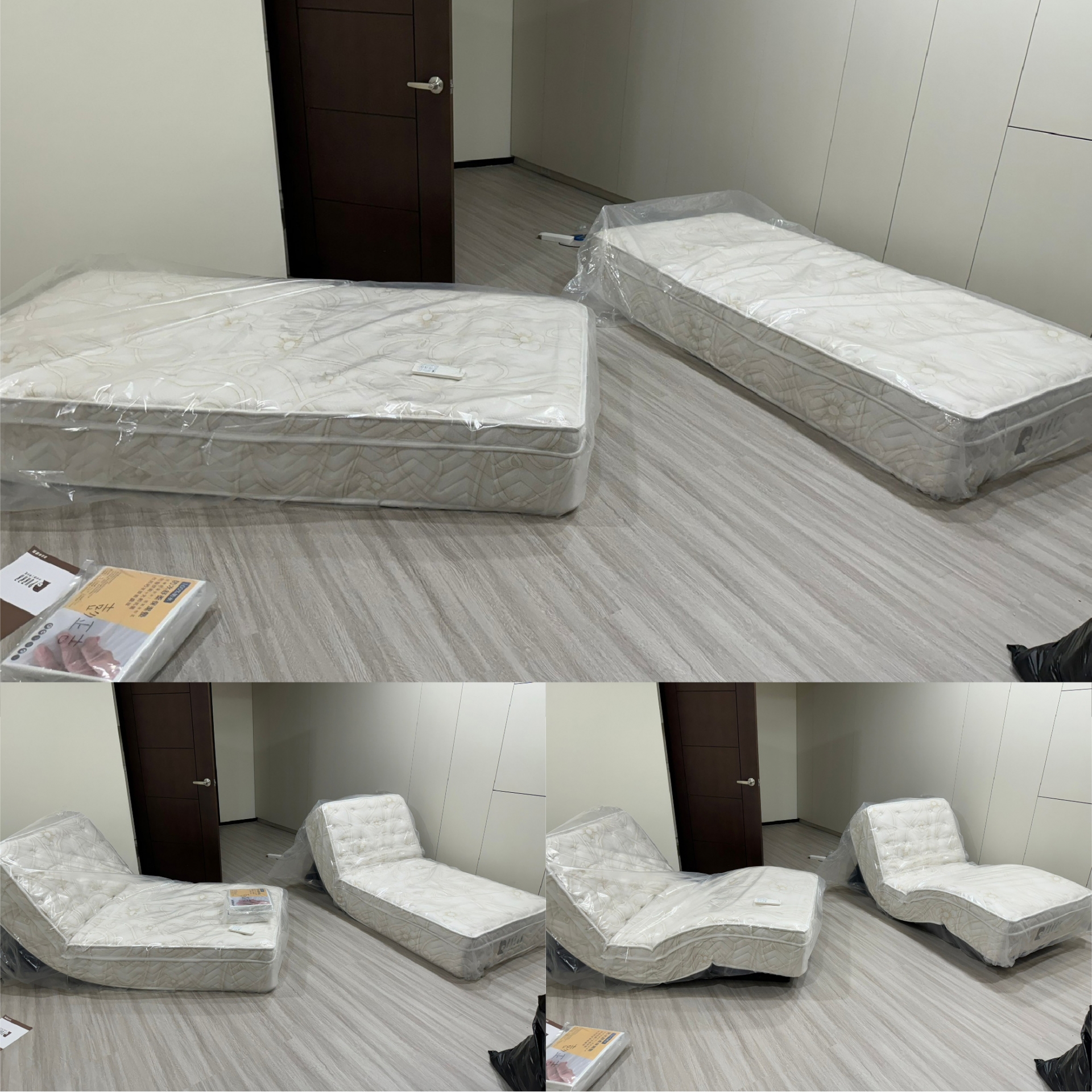 桃園八德/彭○○/好眠電動床/圓夢床墊/防水保潔墊