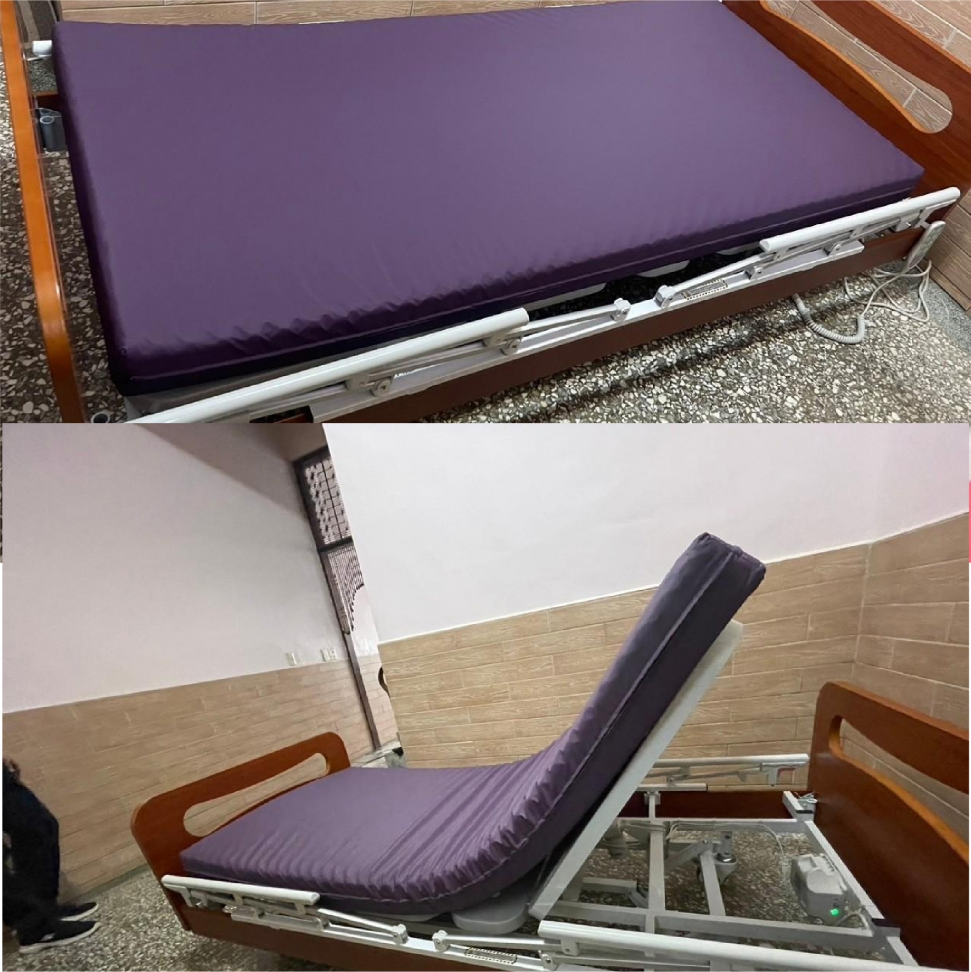 台南市中西區/黃○○/三馬達照護床/醫用防水床墊