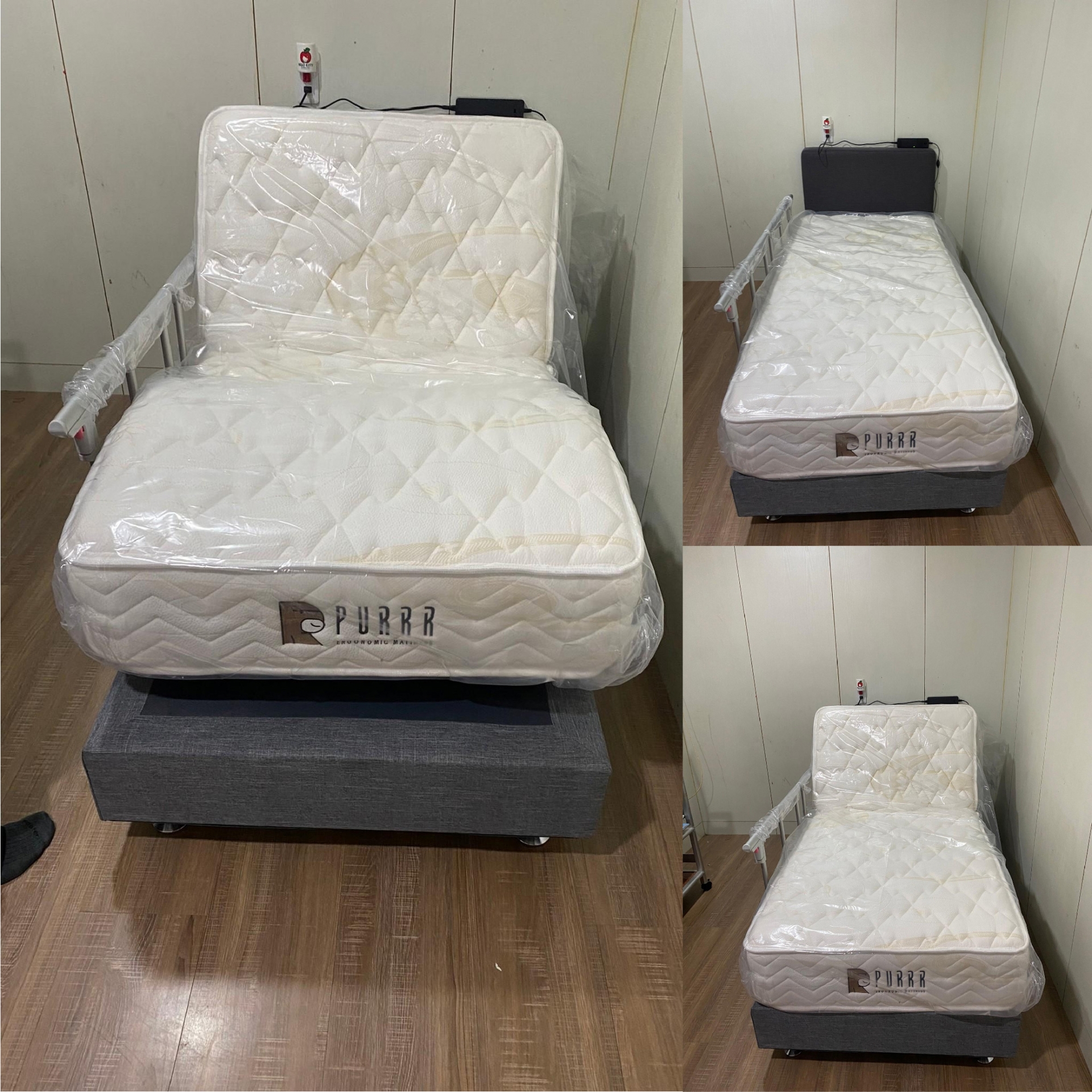 桃園市桃園區/黃○○/舒眠電動床墊/傢式床頭組/扶手