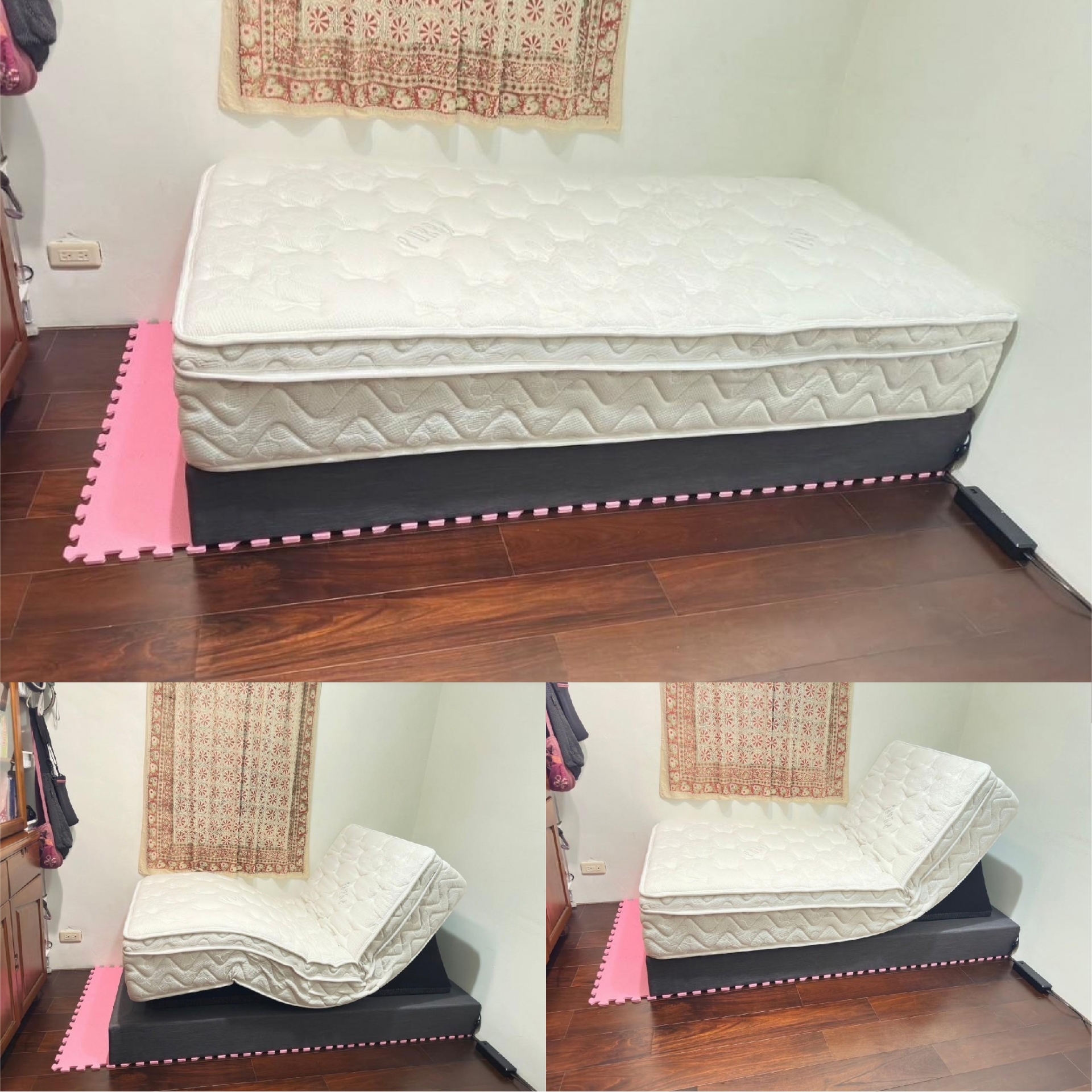 宜蘭縣宜蘭市/涂○○/乳膠獨立筒電動床墊/日式床箱