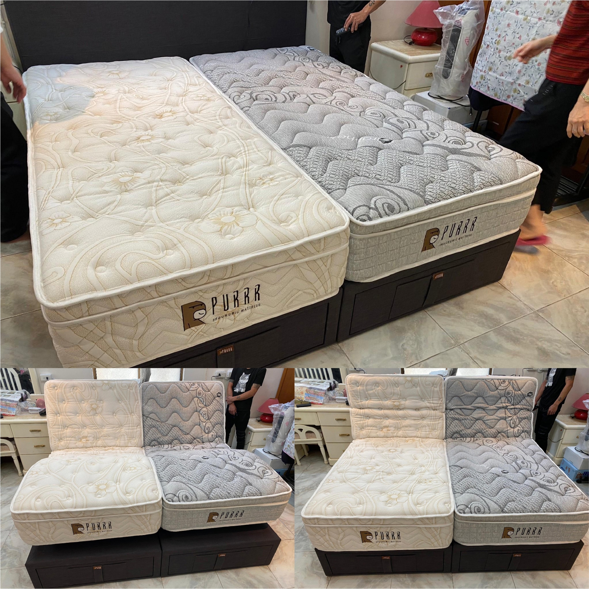  新北市中和區/蔡○○/好眠電動床墊/SPA-16電動床墊/傢式床頭組 抽屜