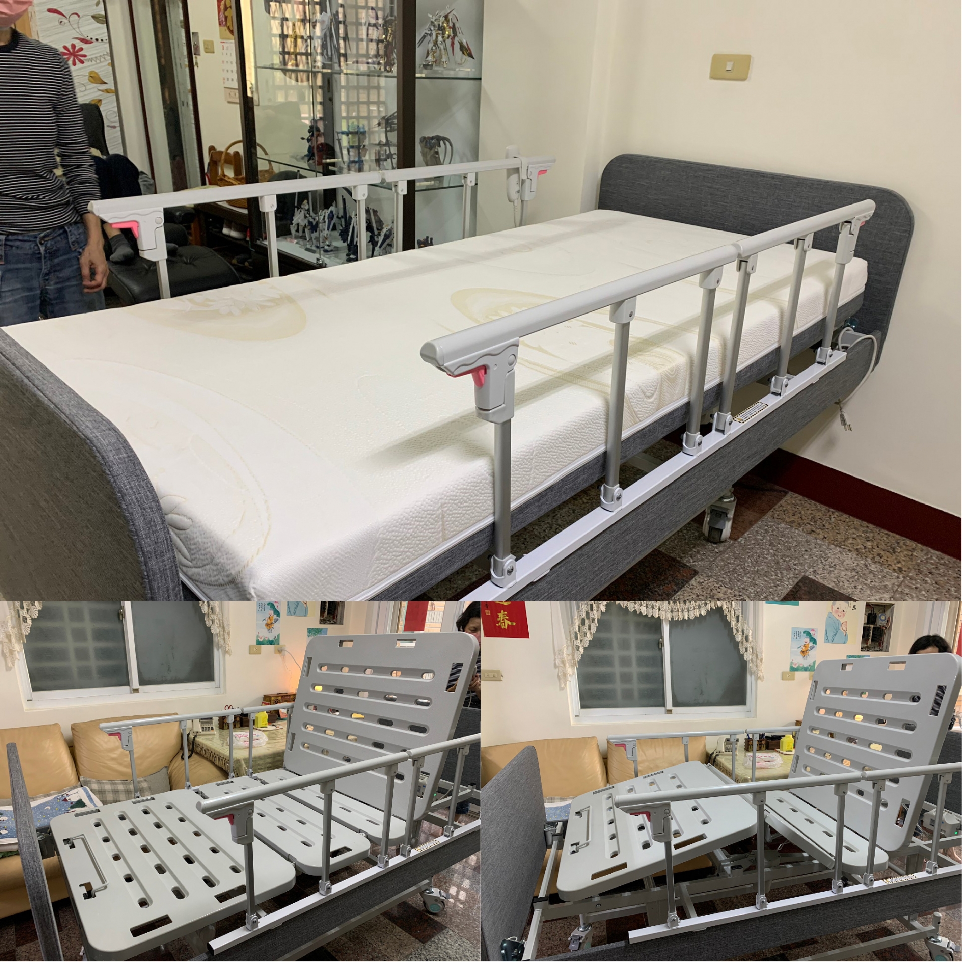 高雄楠梓/郭○○/三馬達照護床/記憶床墊