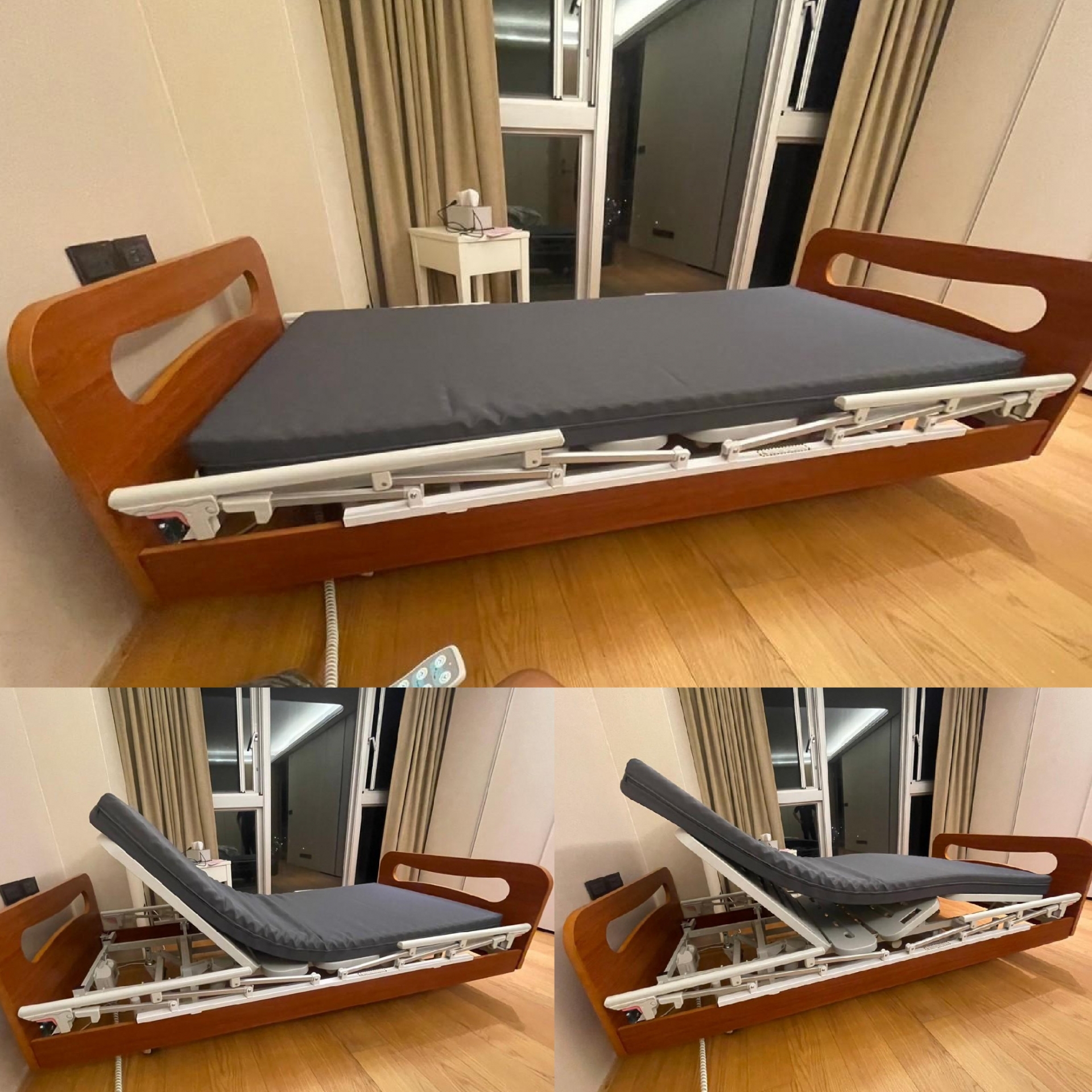 新北市淡水區/石OO/三馬達照護床3尺/基本款床墊3尺