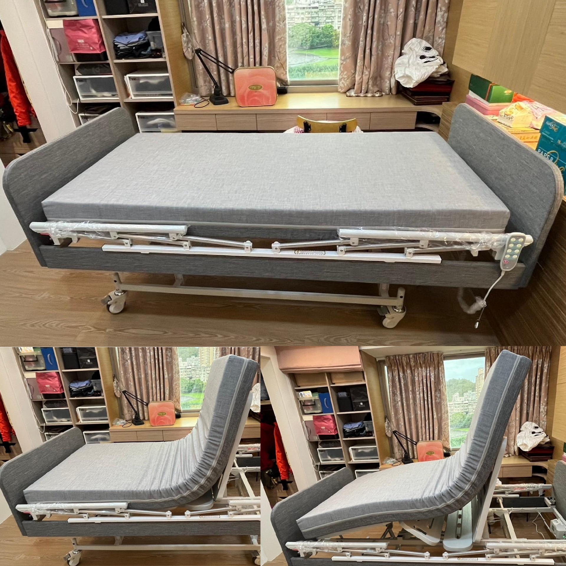  林OO/ 三馬達照護床3尺/釋壓床墊3尺