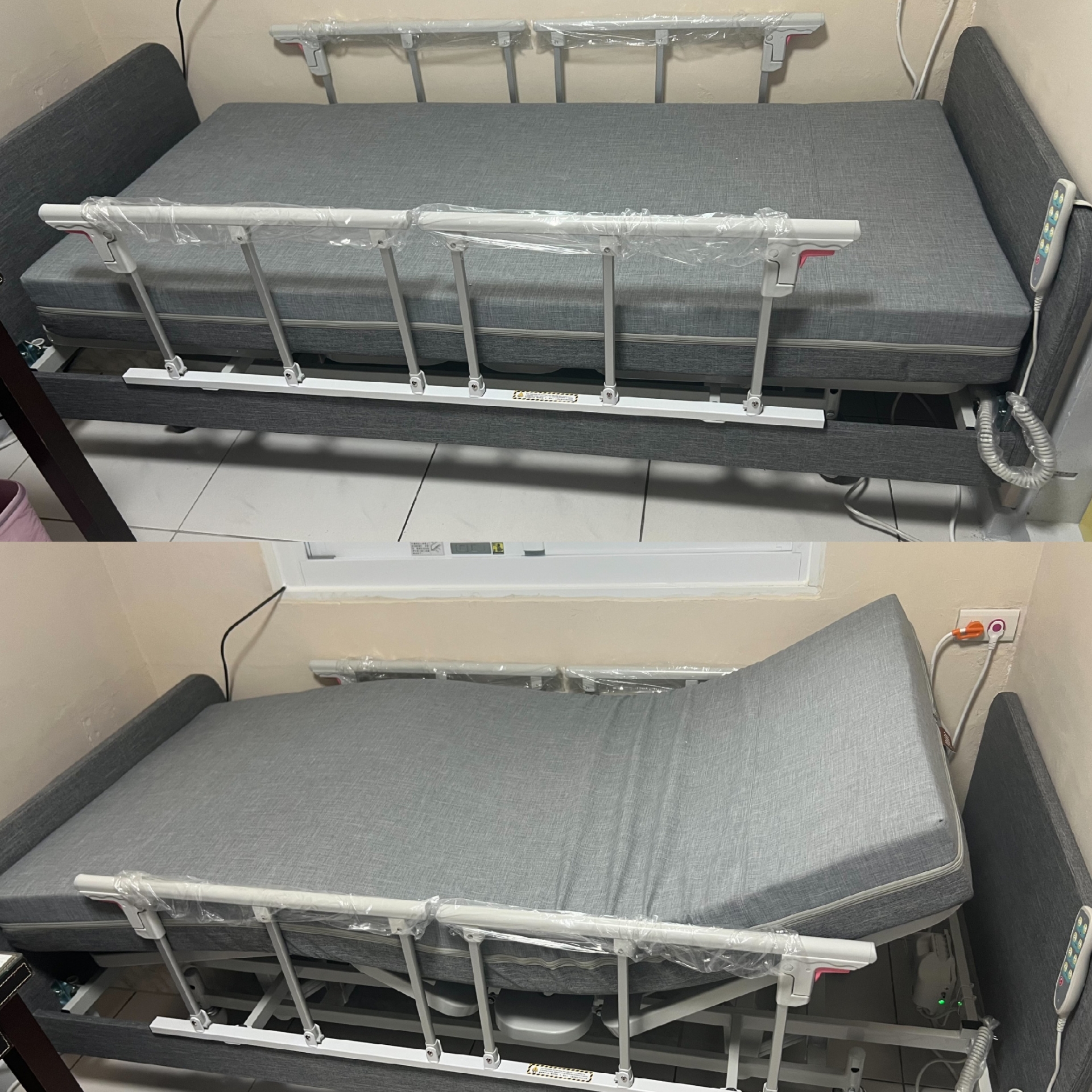 台北市大安區/陳吳OO/三馬達照護床3尺/釋壓床墊3尺