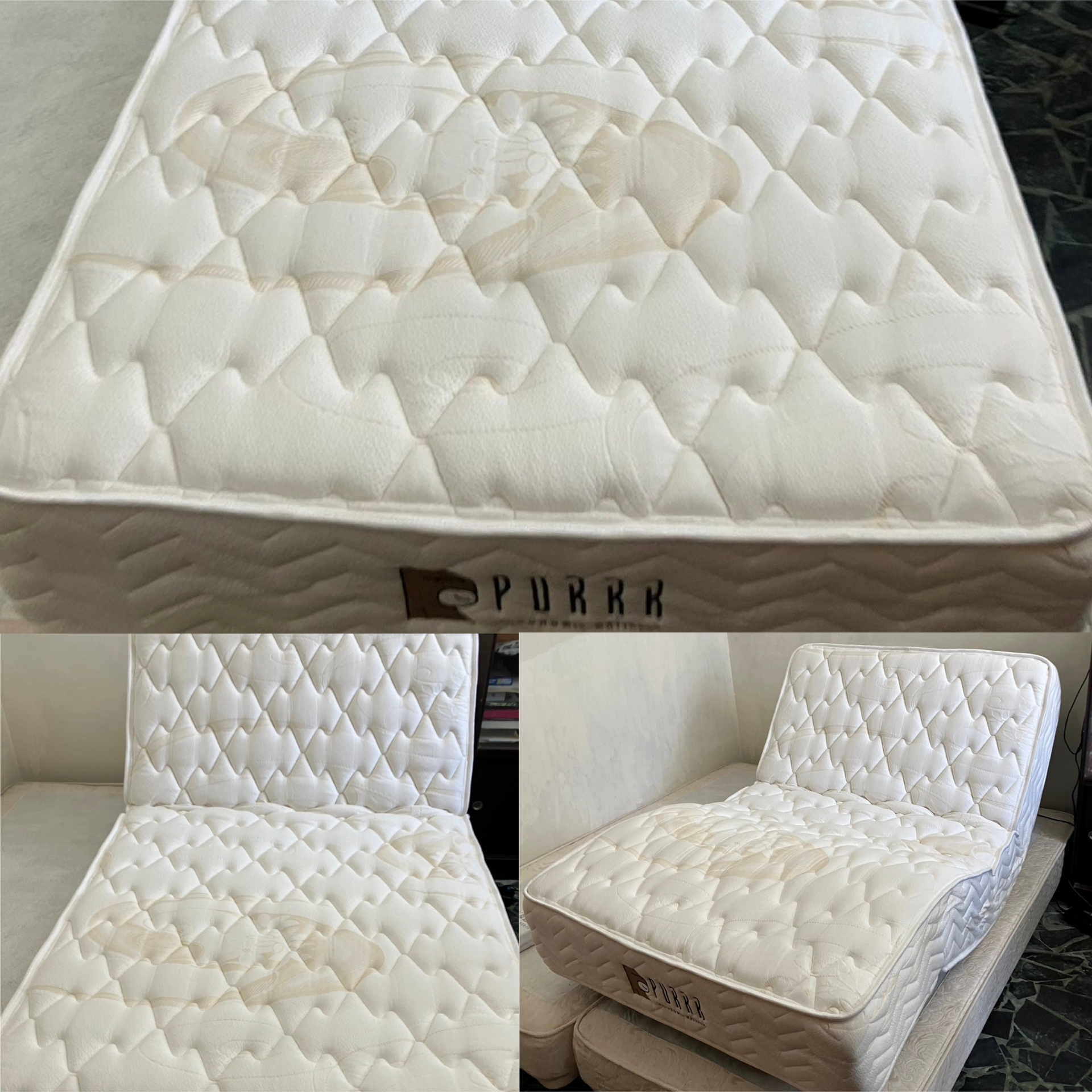 新竹市東區/戴OO/乳膠獨立筒電動床墊5尺/日式床箱5尺淺咖啡色30CM/高彈力