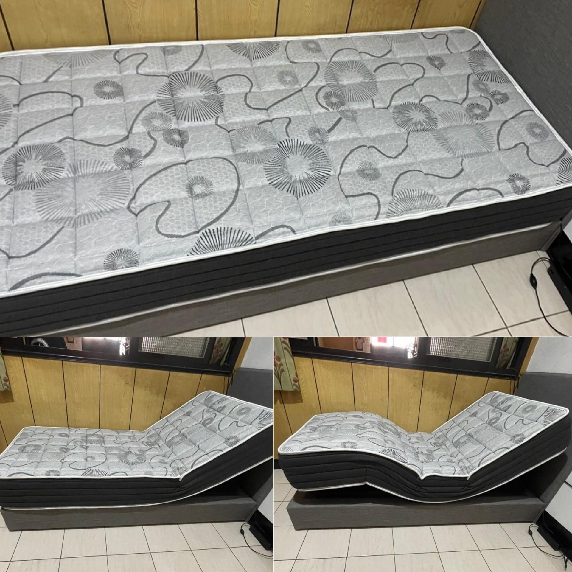 新北市土城區/盧OO/日式電動床墊3尺/日式床箱/3CM薄床頭3尺20CM