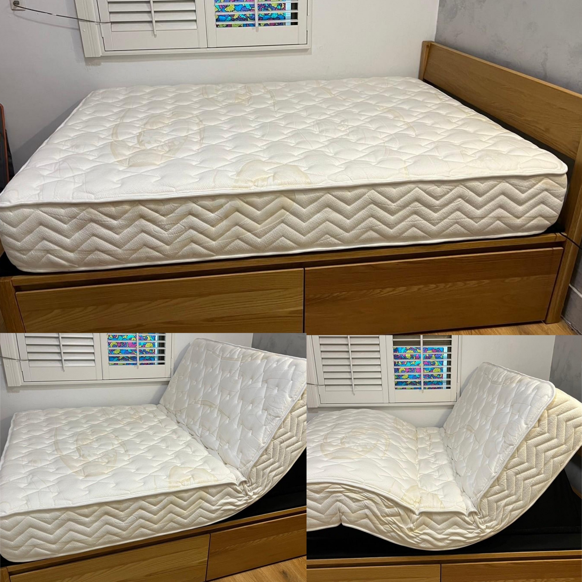 新北市板橋區/江oo/舒眠電動床墊(特規143*194)/ 床板(71.5*19