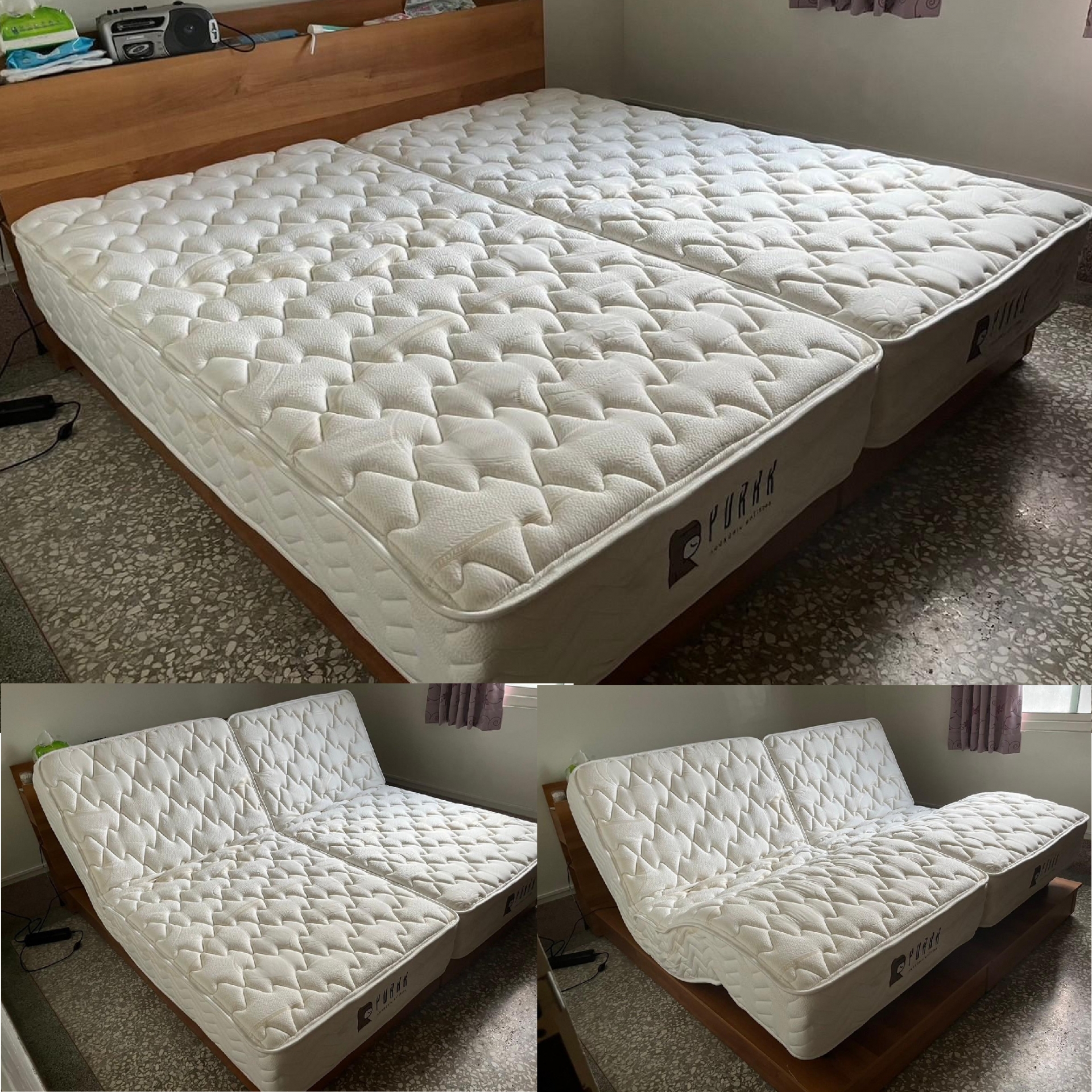 高雄市路竹區/高OO/舒眠電動床墊3尺