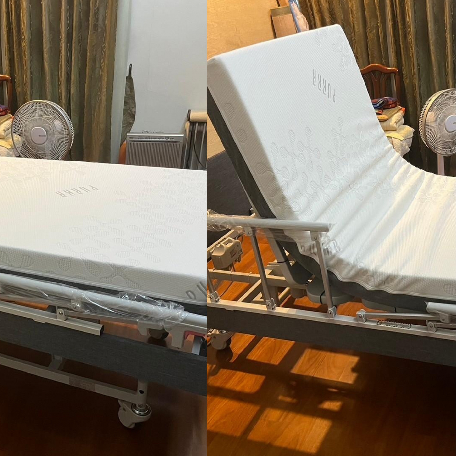 台北市大安區/張OO/三馬達照護床3尺/高彈力床墊3尺
