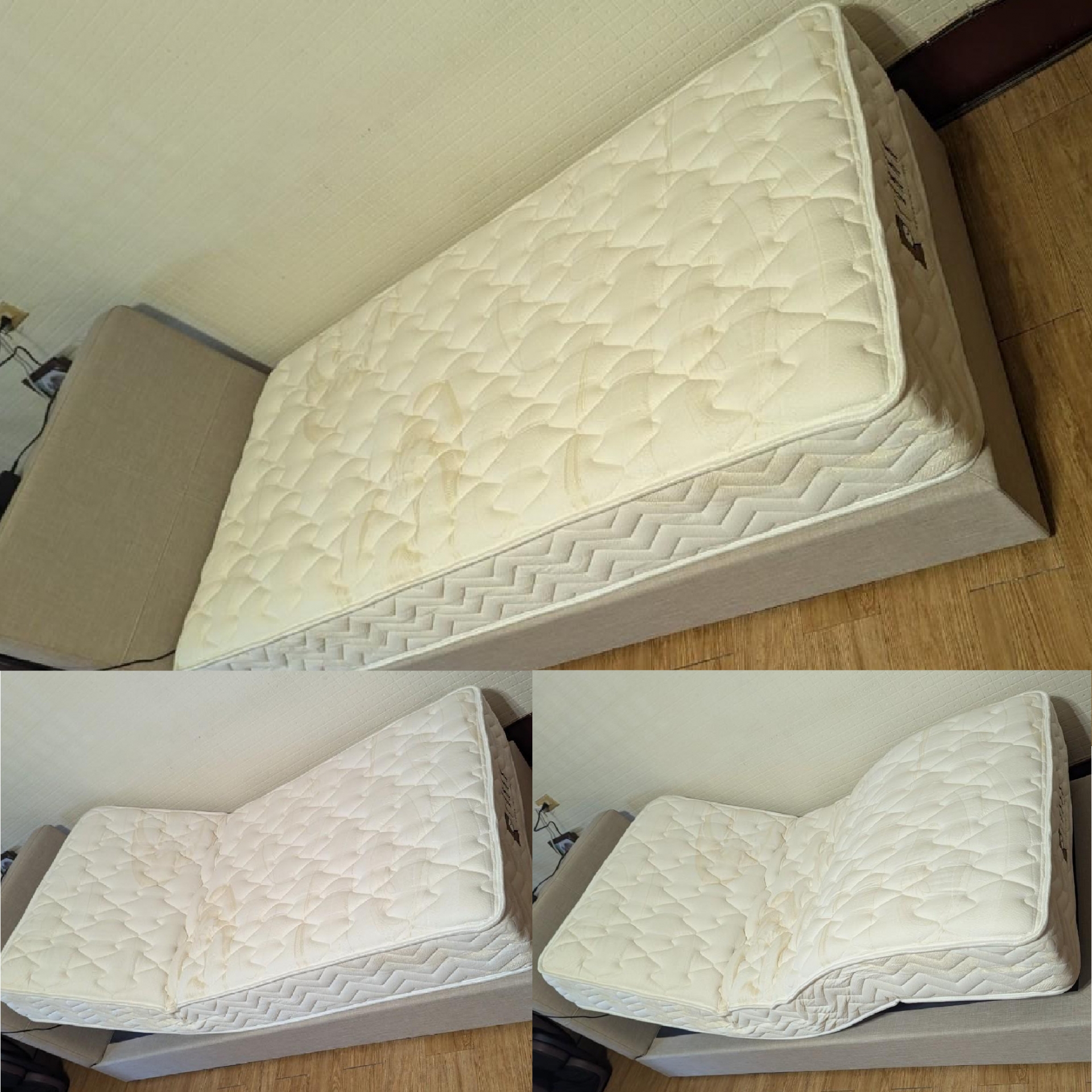 南投市/張OO/舒眠電動床墊3尺/傢式床頭組3尺淺卡其色20CM