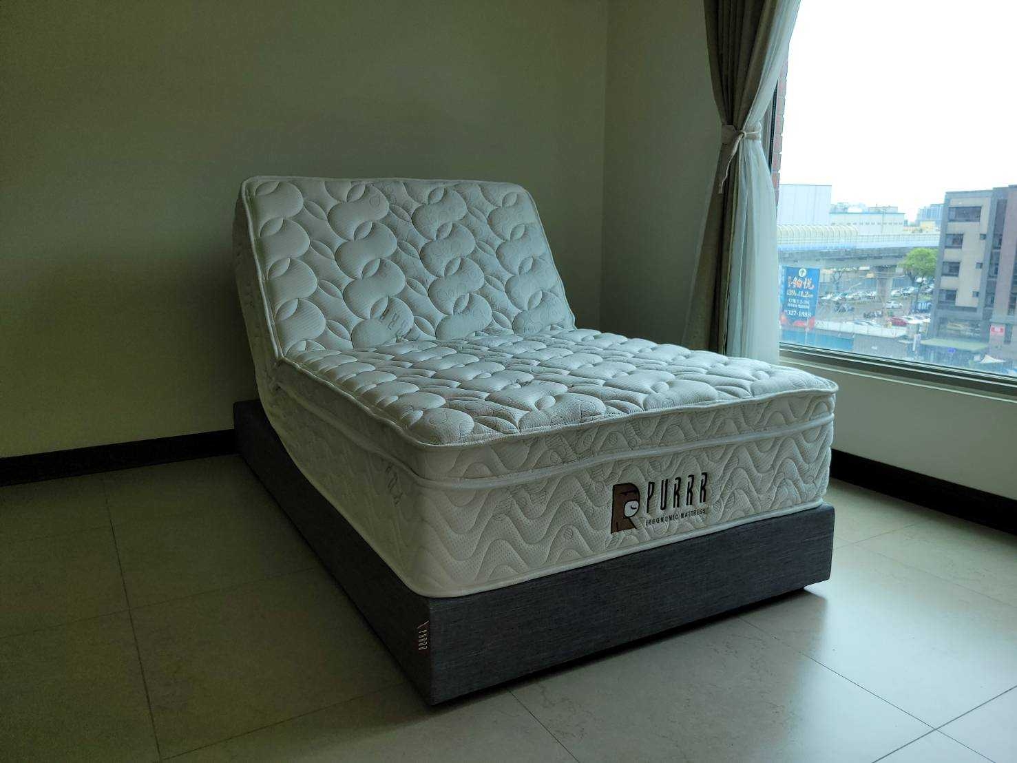 桃園龜山區/獨立筒電動床墊3尺/日式床架/床墊