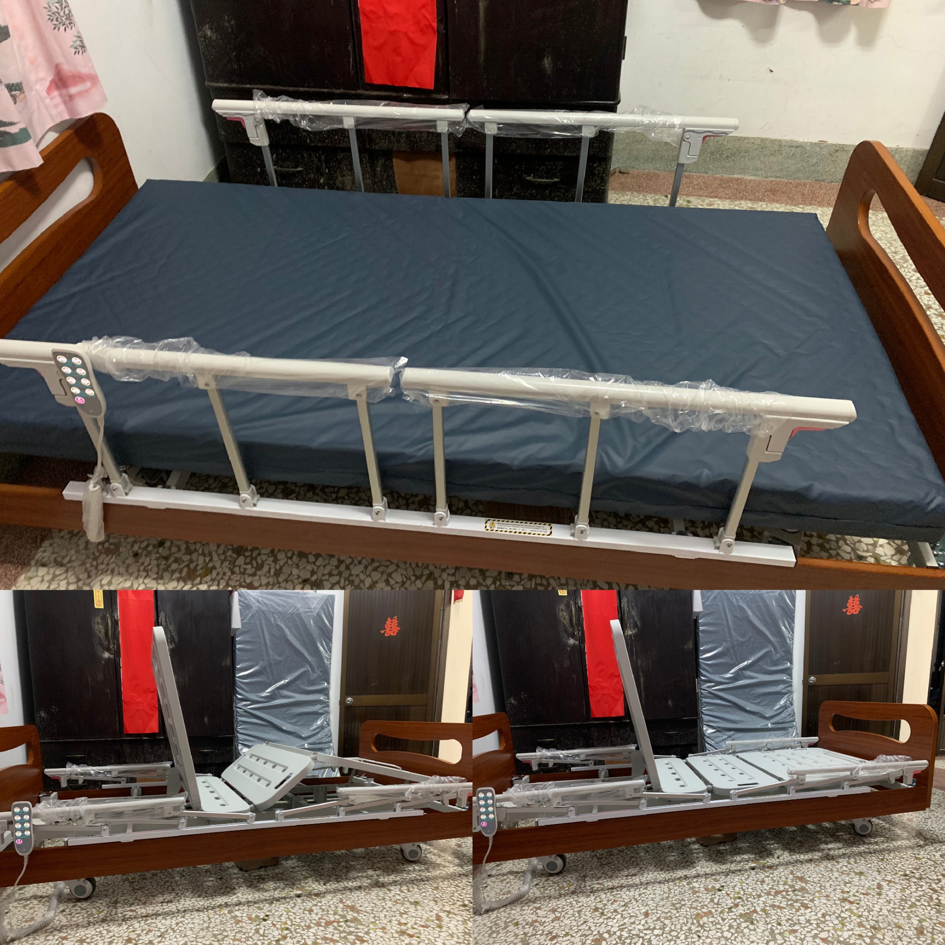 雲林縣土庫鎮/三馬達醫療床/照護升級款床墊