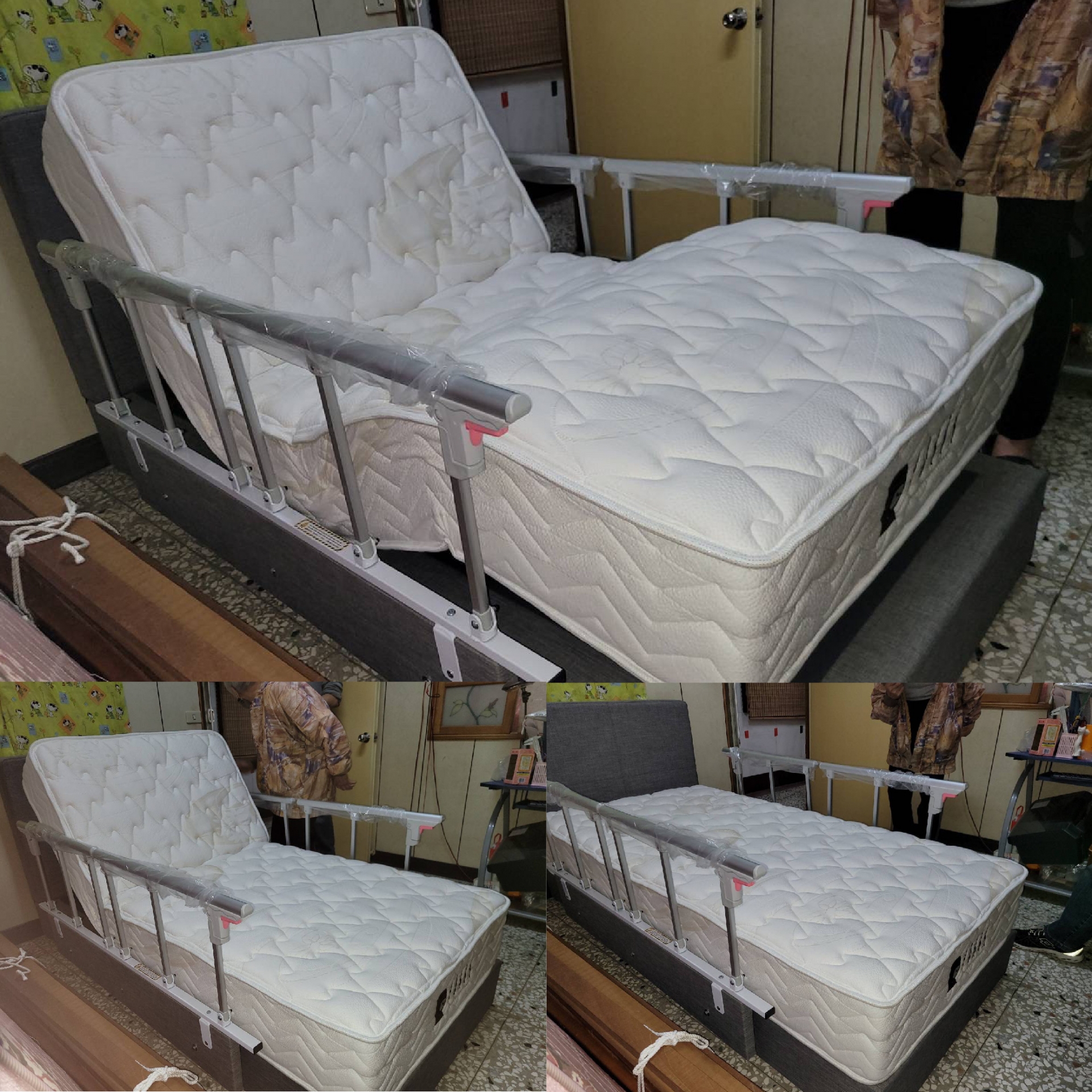 台中市大安區/舒眠電動床墊/日式照護床架